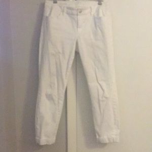 White Jean Capris